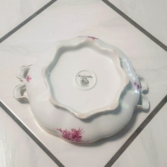 Vintage unique classic Hutschenreuther "Bavarian" soup/fruit bowl, handpainted, - Picture 3 of 12